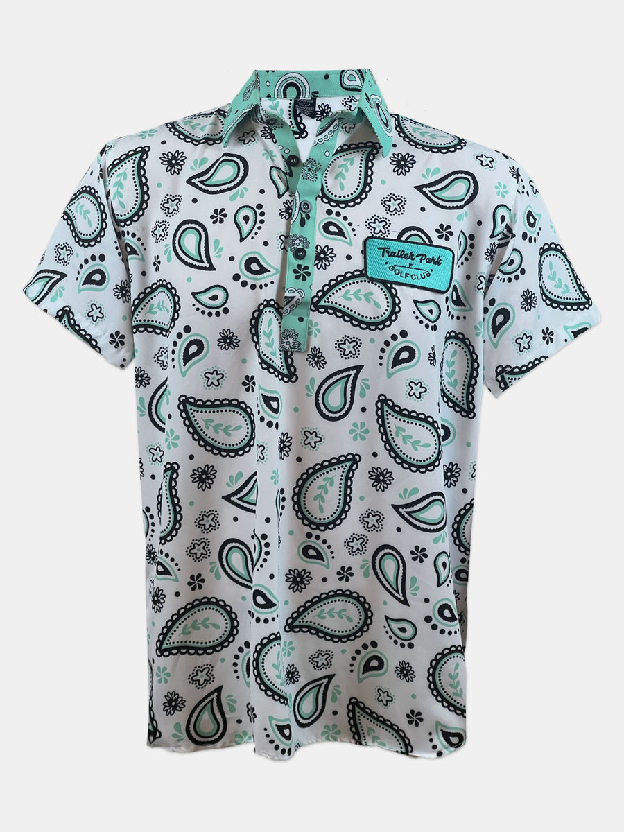 FCRB NEW ERA BANDANA POLO SHIRT GOLF美品 NEW ERA（ニューエラ） ゴルフ ポロシャツ バンダナ柄 : ONSPOTZ Yahoo
