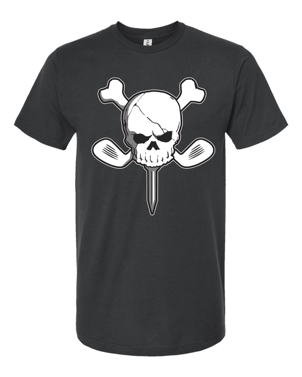 SKULL & BONES TEE - BLACK – Trailer Park Golf Club
