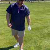 CLASSY POLO - TRASH NAVY/PINK