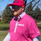 CLASSY POLO - AR15 PINK/WHITE