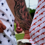 CLASSY POLO - AR15 WHITE/RED