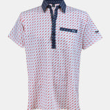CLASSY POLO - AR15 WHITE/RED