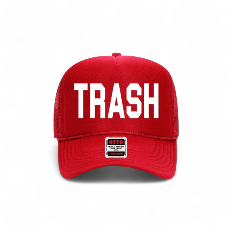 FOAM TRUCKER - TRASH - RED/WHITE