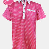 CLASSY POLO - AR15 PINK/WHITE