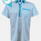 CLASSY POLO - AR15 WHITE/BLUE