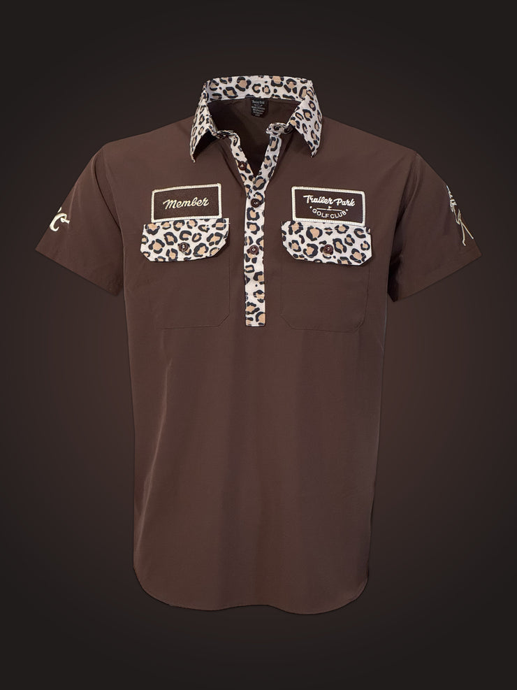 MEMBER POLO - LEOPARD BROWN/TAN
