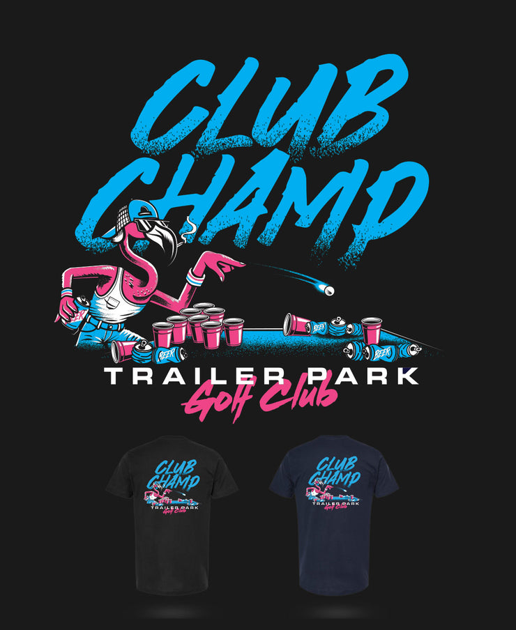 T-SHIRT - CLUB CHAMP - BLACK