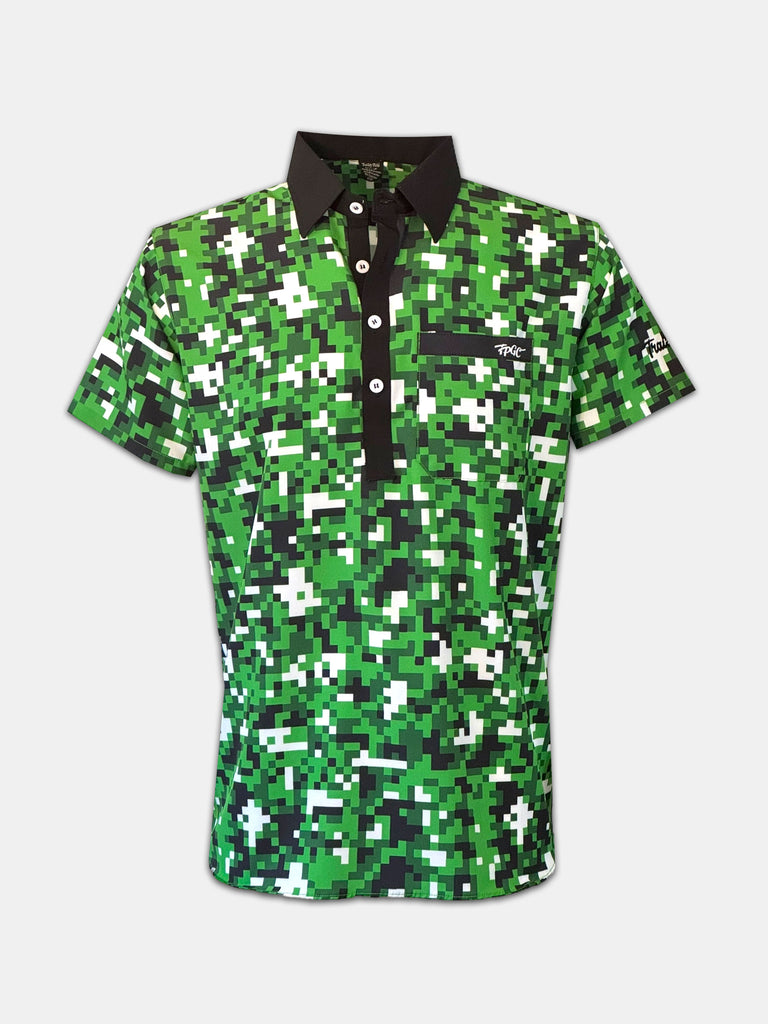 CLASSY POLO - DIGI-CAMO GREEN – Trailer Park Golf Club