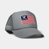 SKULL FLAG TRUCKER — Foam Trucker — Navy