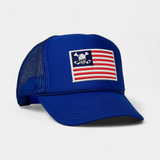 SKULL FLAG TRUCKER — Foam Trucker — Red