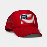 TRAILER FLAG TRUCKER — Foam Trucker — Red