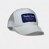 BLUE PATCH TRUCKER — Foam Trucker — White