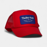 BLUE PATCH TRUCKER — Foam Trucker — Red