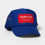 RED PATCH TRUCKER — Foam Trucker — Royal Blue