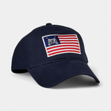 TRAILER FLAG TRUCKER — Dad Hat — Navy