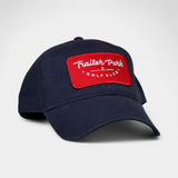 RED PATCH TRUCKER — Dad Hat — Navy