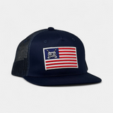 TRAILER FLAG TRUCKER — Big Ass Snapback — Navy