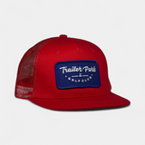 BLUE PATCH TRUCKER — Big Ass Snapback — Silver