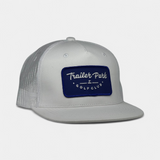 BLUE PATCH TRUCKER — Big Ass Snapback — Red