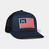 TRAILER FLAG TRUCKER — Flexfit — Navy