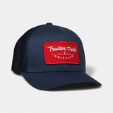 RED PATCH TRUCKER — Flexfit — Navy