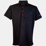 CLASSY POLO - SPACEMAN - BLACK/PINK