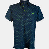 CLASSY POLO - SPACEMAN - NAVY/NEON GREEN