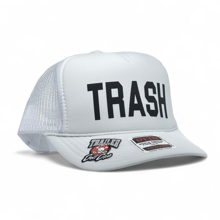 FOAM TRUCKER - TRASH - WHITE/BLACK