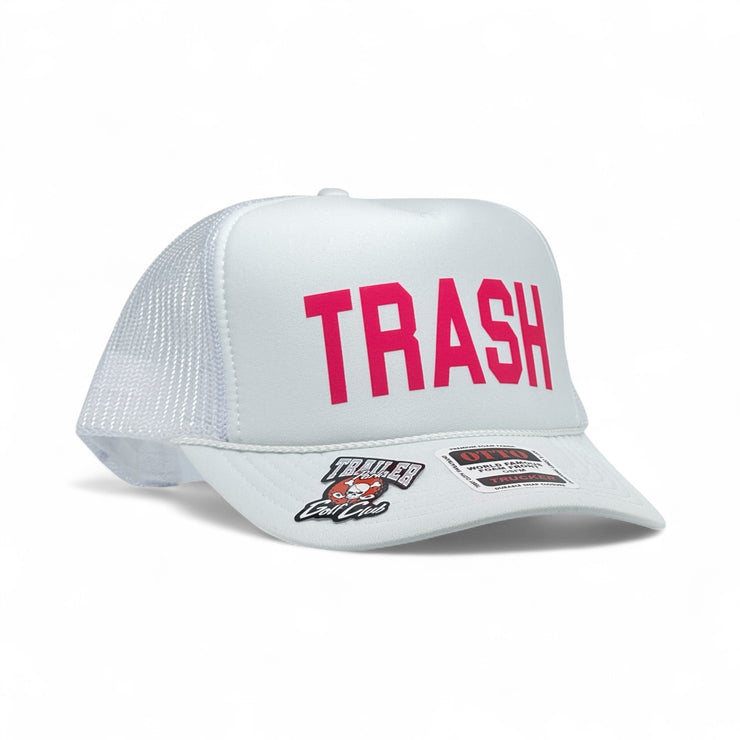 FOAM TRUCKER - TRASH - WHITE/PINK