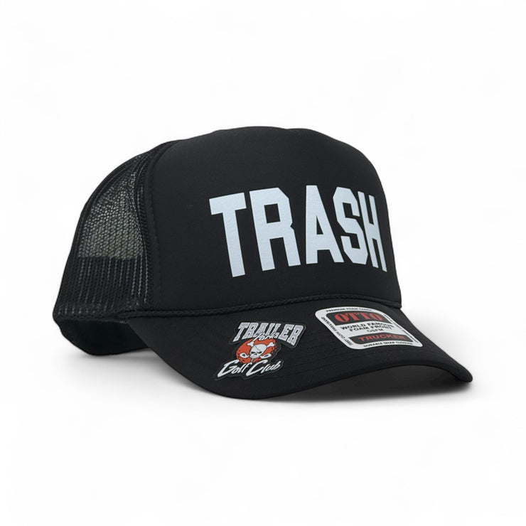 FOAM TRUCKER - TRASH - BLACK/WHITE