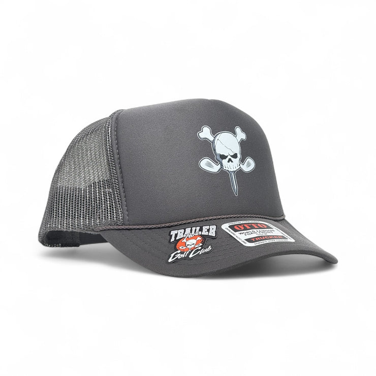 FOAM TRUCKER - SKULL & BONES - CHARCOAL