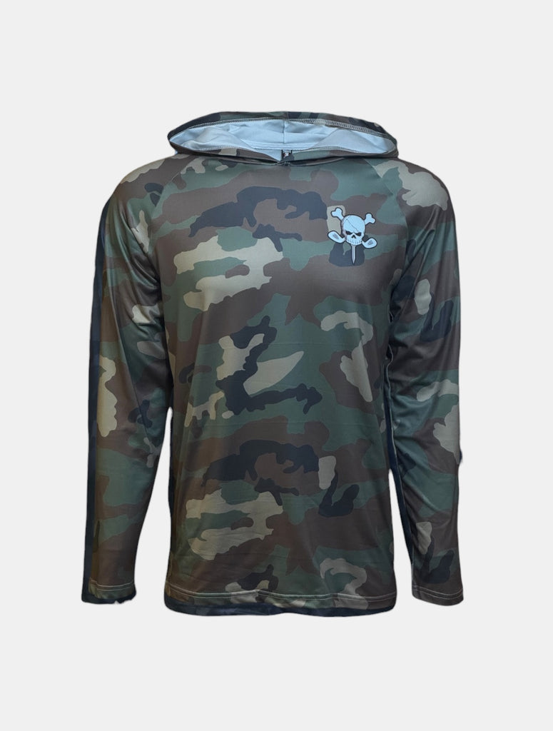 LIGHTWEIGHT PERFORMANCE HOODIE - WOODLAND CAMO – Trailer Park Golf
