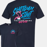 T-SHIRT - SHOTGUN START - NAVY