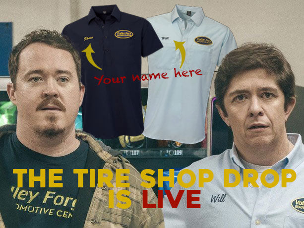 THE TIRE SHOP - NAVY - PERSONALIZED POLO