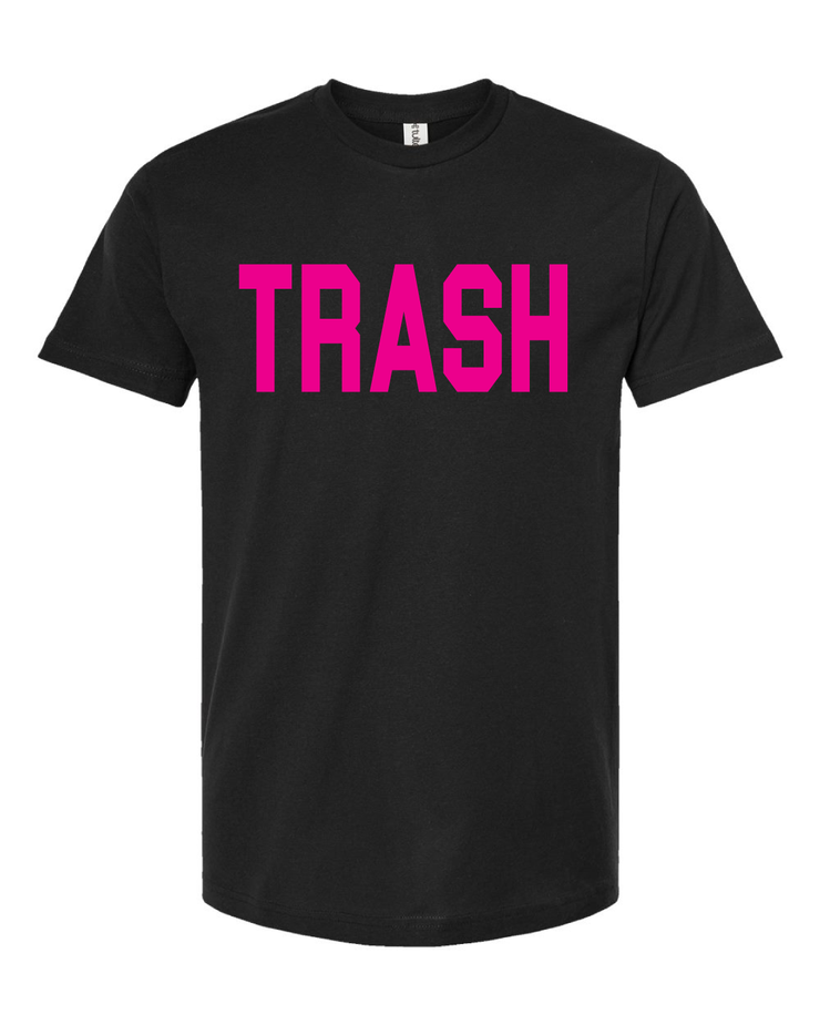 TRASH TEE - BLACK/PINK