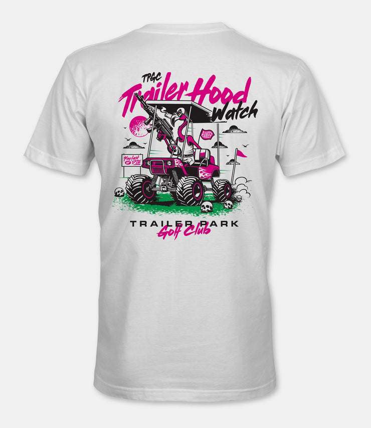 T-SHIRT - TRAILERHOOD WATCH - WHITE