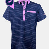 CLASSY POLO - TRASH NAVY/PINK