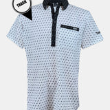 CLASSY POLO - TRASH WHITE/BLACK