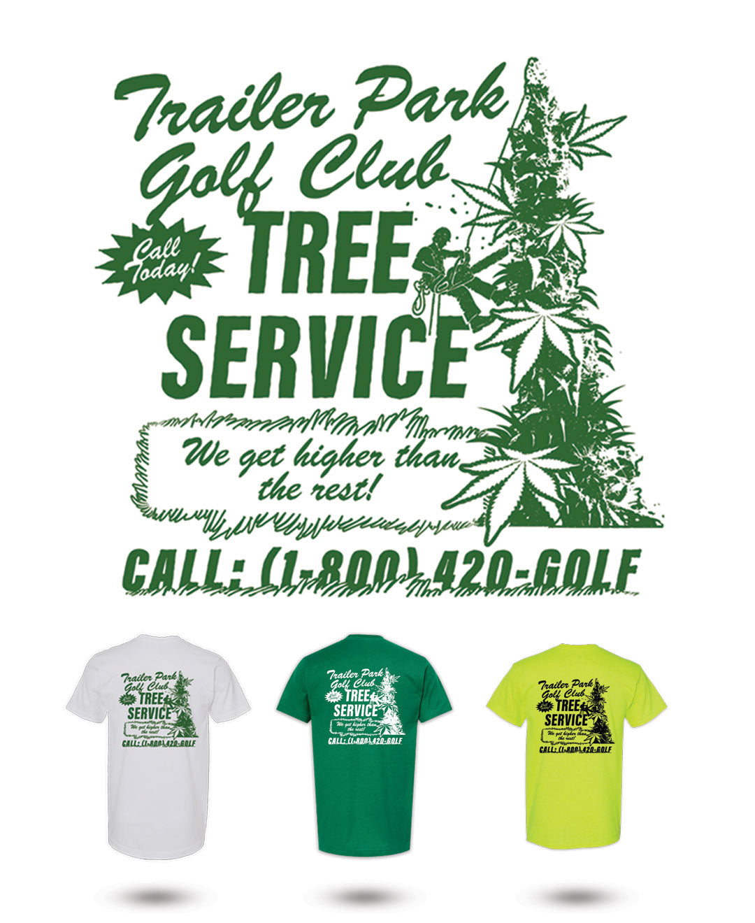 kings land driving range dress code collar shirt T-SHIRT - TREE Service
