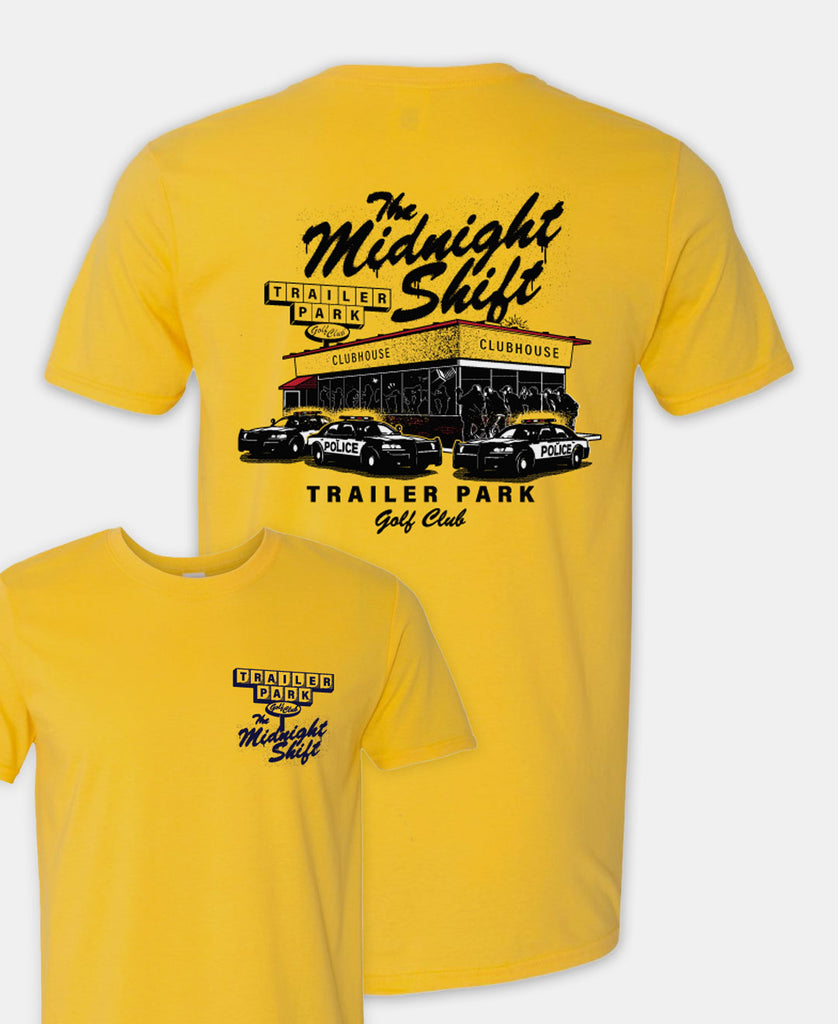 ミュージシャン Layered T-shirt \"lit tle punk\" [Yellow] ミュージシャン Layered T-shirt 
