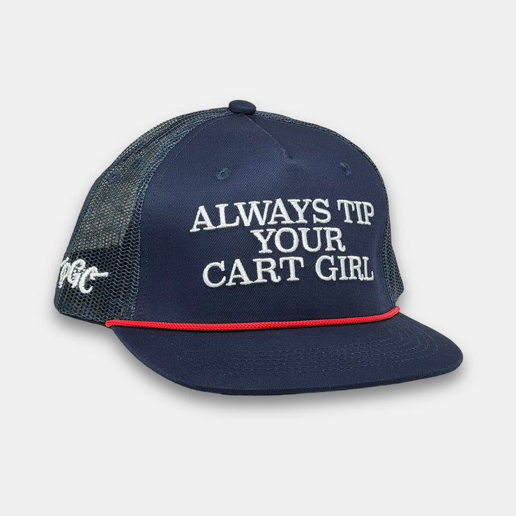 CART GIRL TRUCKER - NAVY/WHITE