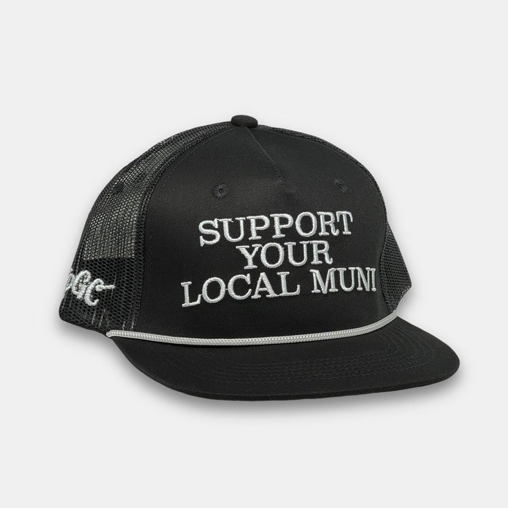 MUNI TRUCKER - BLACK/WHITE