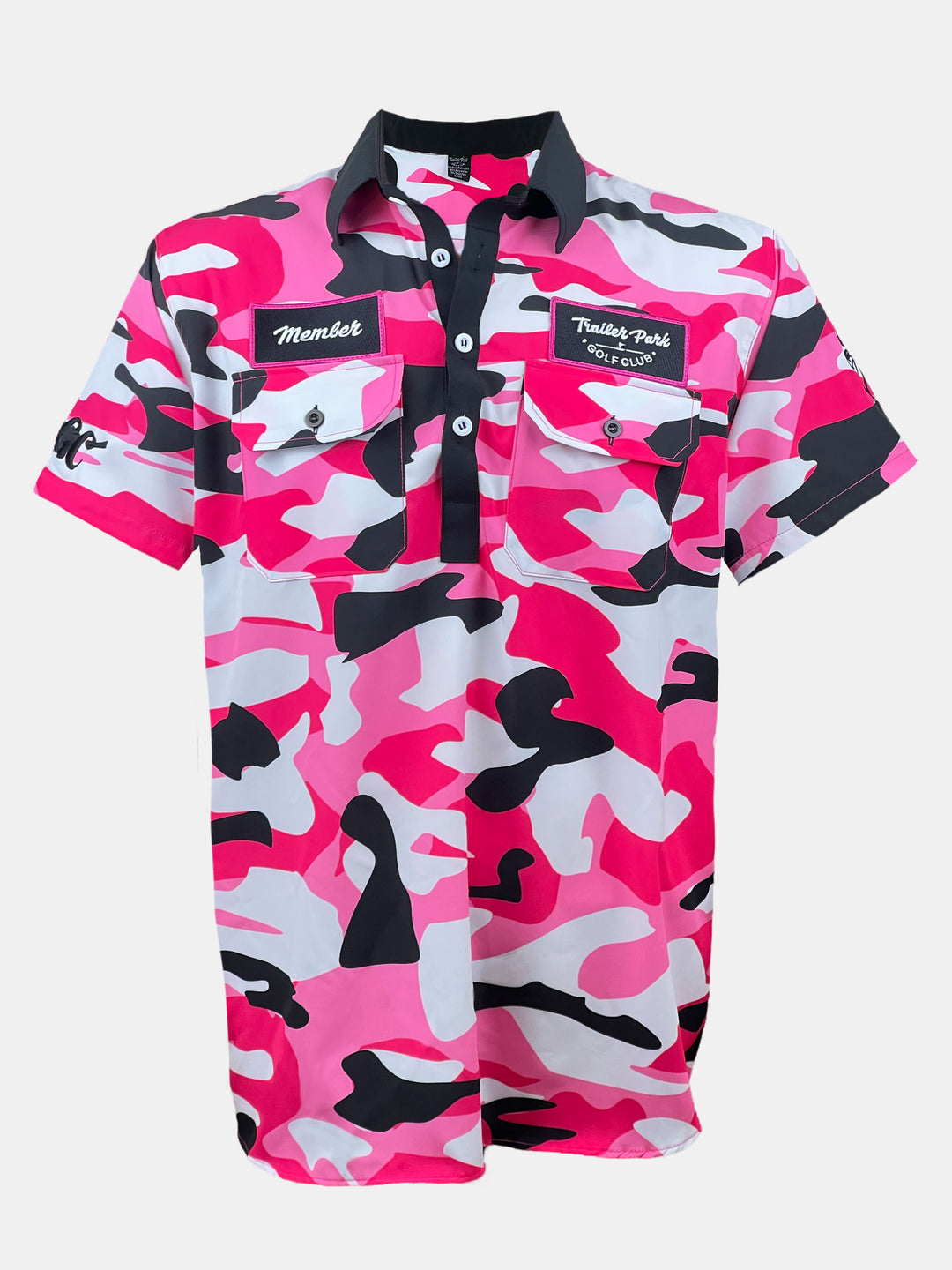 Supreme Washed Camo Polo Pink Camo Men's - SS25 - US